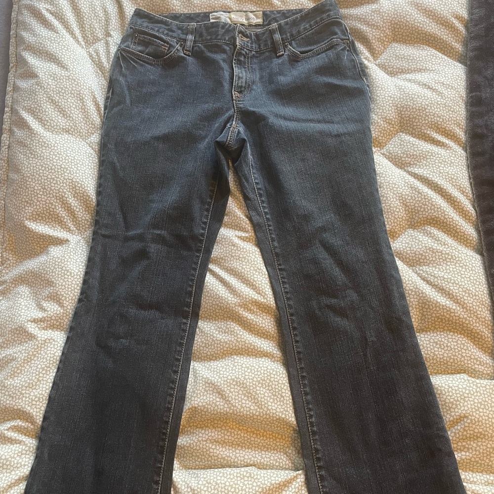 LOFT Curvy Boot cut Jeans